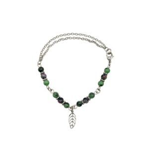 Bracelet ZEOLIA - Rubis sur zoïsite