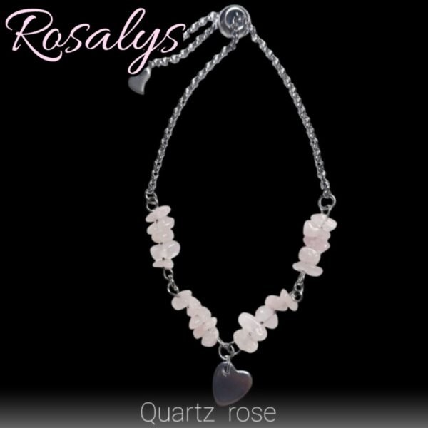 Bracelet ROSALYS - Quartz rose – Image 2
