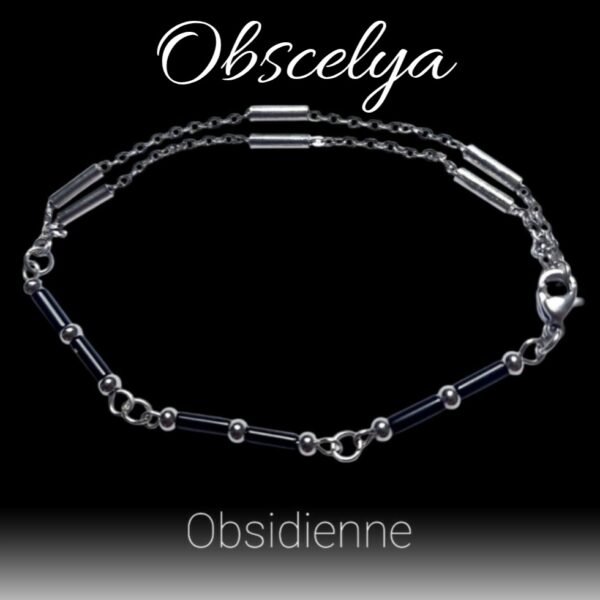 Bracelet OBSCELYA - Obsidienne – Image 2