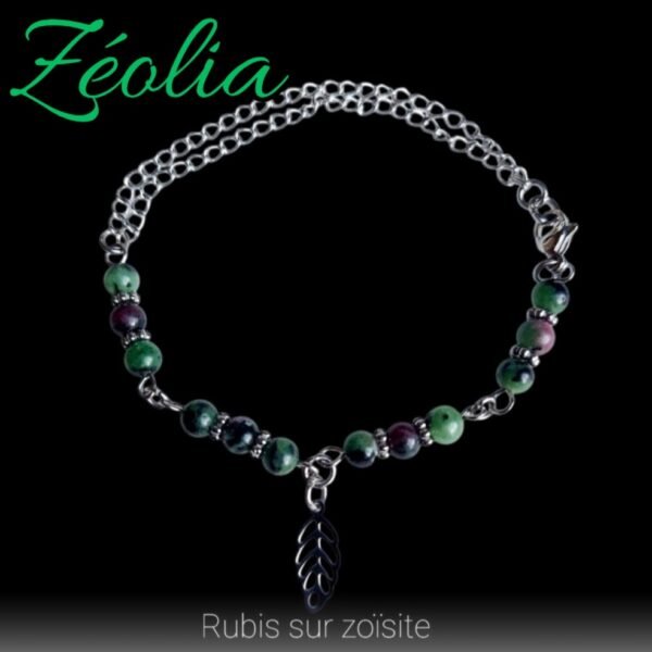 Bracelet ZEOLIA - Rubis sur zoïsite – Image 2