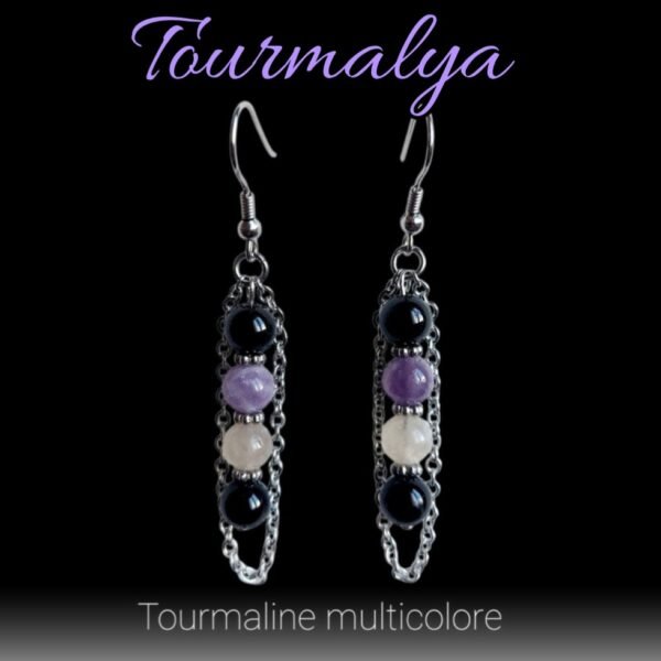 Boucles d'oreilles TOURMALYA - Tourmaline – Image 2