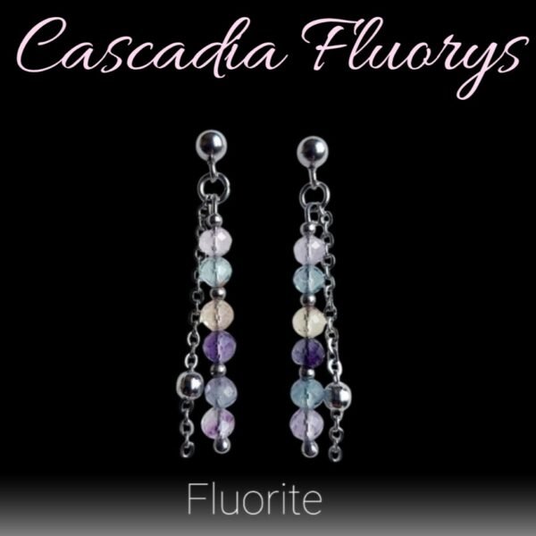 Boucles d'oreilles CASCADIA FLORYS - Fluorite – Image 2