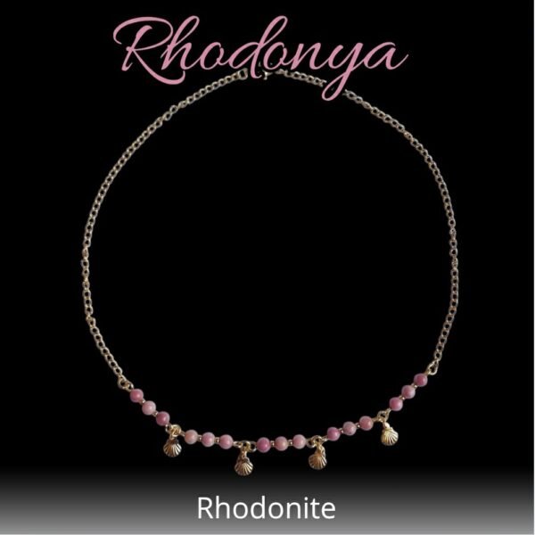 Collier RHODONYA - Rhodonite – Image 2
