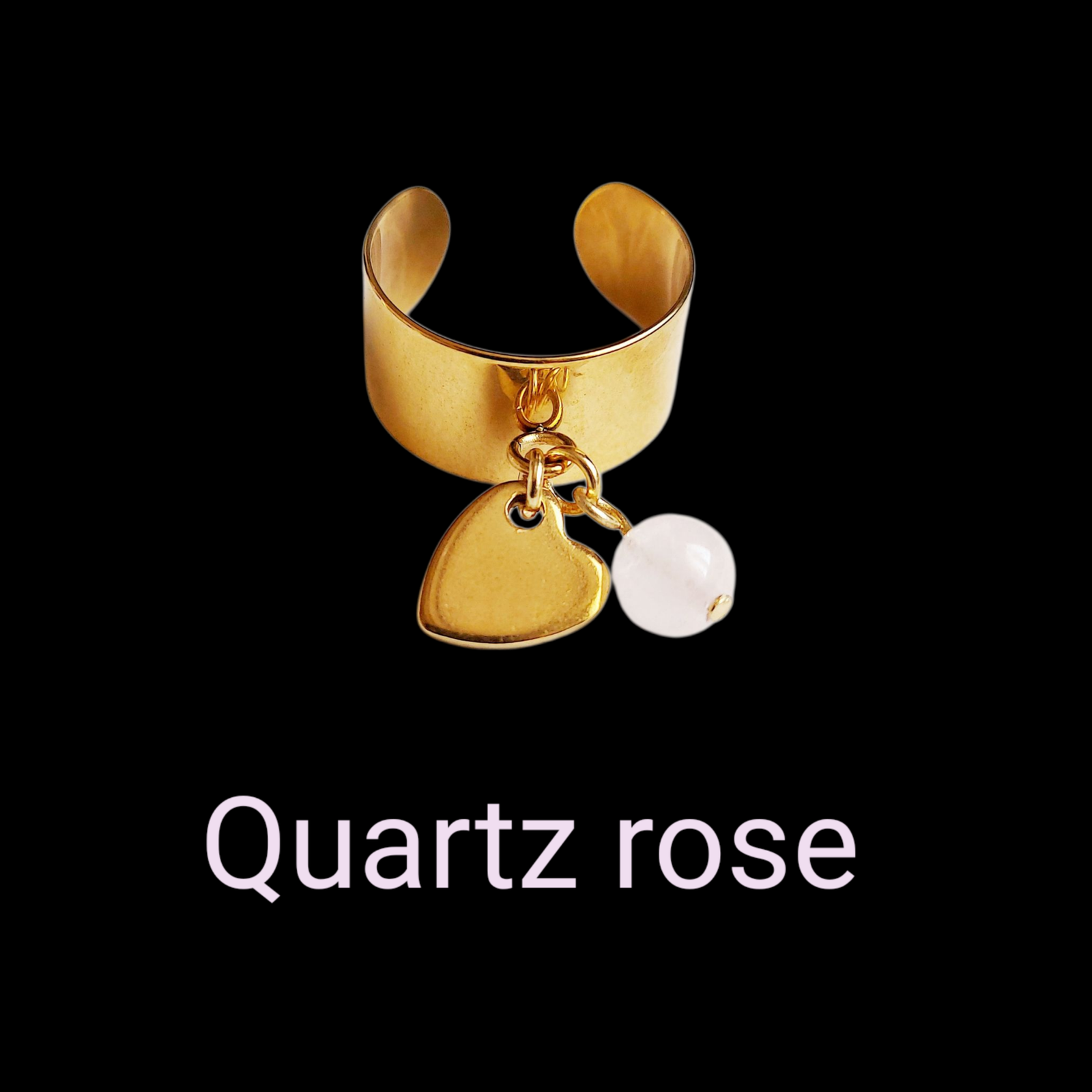 Bague ROSALYS - Quartz rose – Image 2