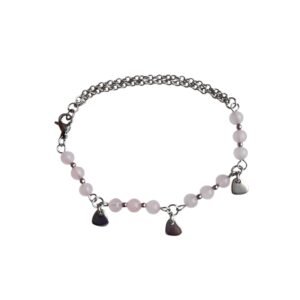Bracelet ROSALYA - Quartz rose