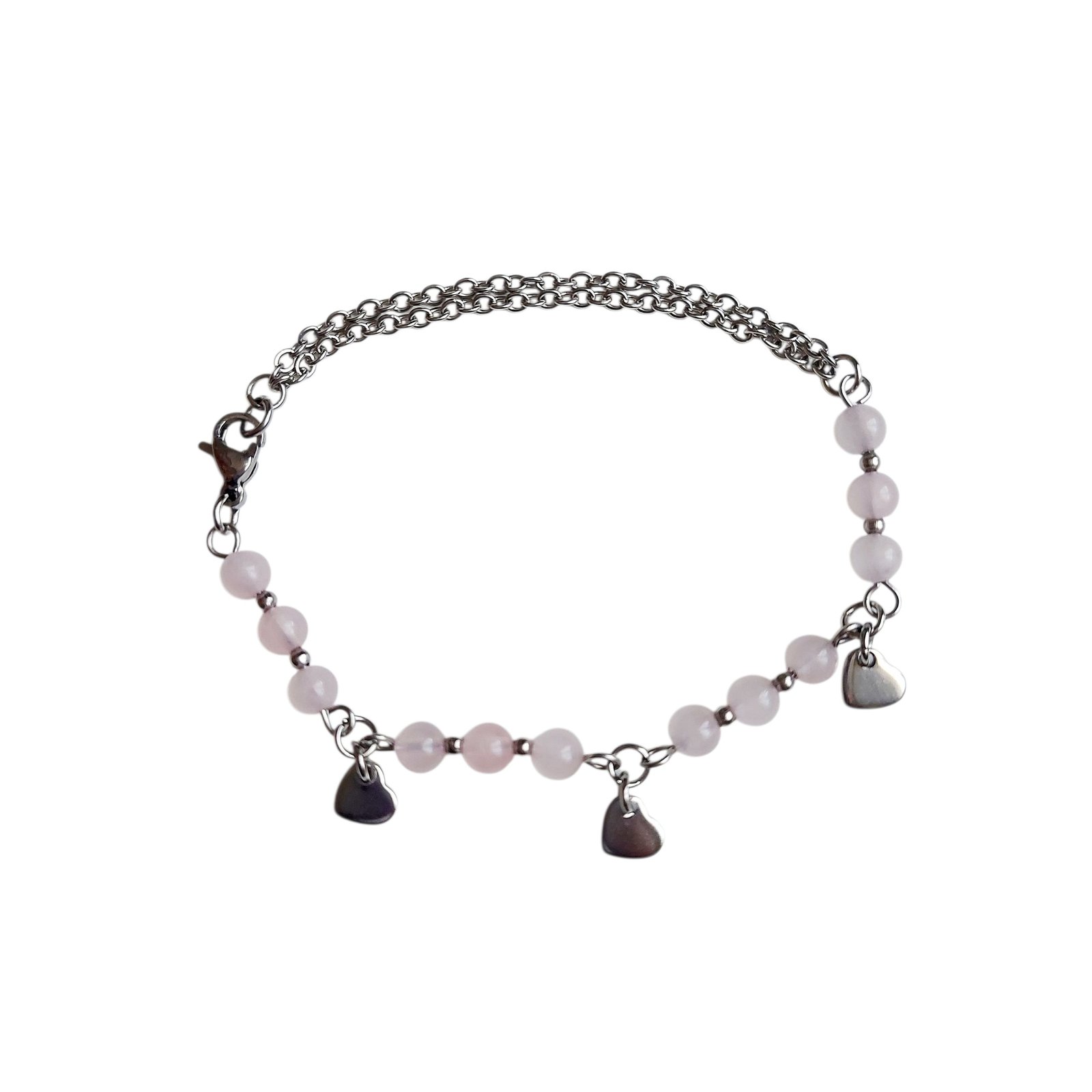 Bracelet ROSALYA - Quartz rose