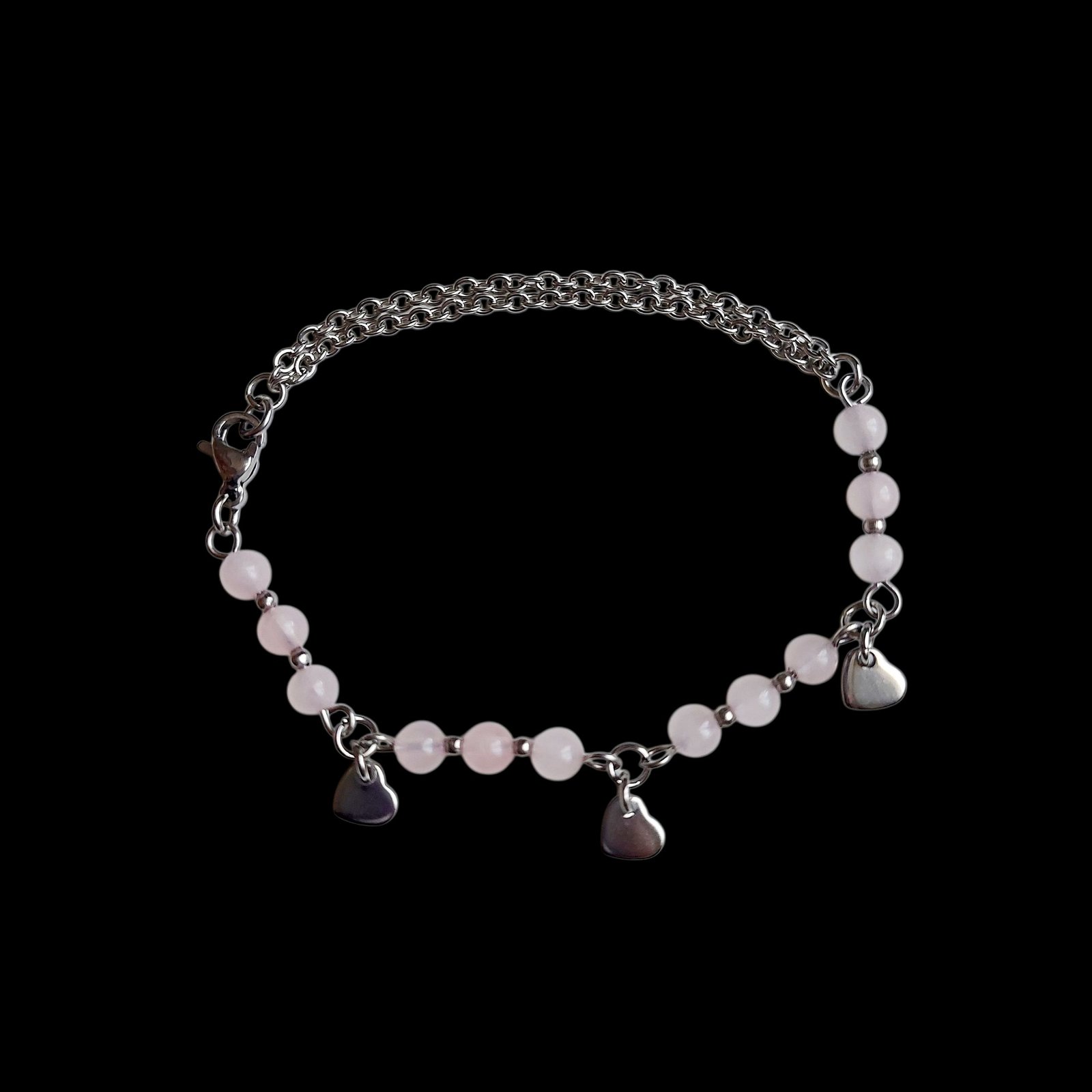 Bracelet ROSALYA - Quartz rose – Image 2