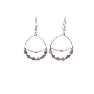 Boucles d'oreilles AMETHELYA - Améthyste