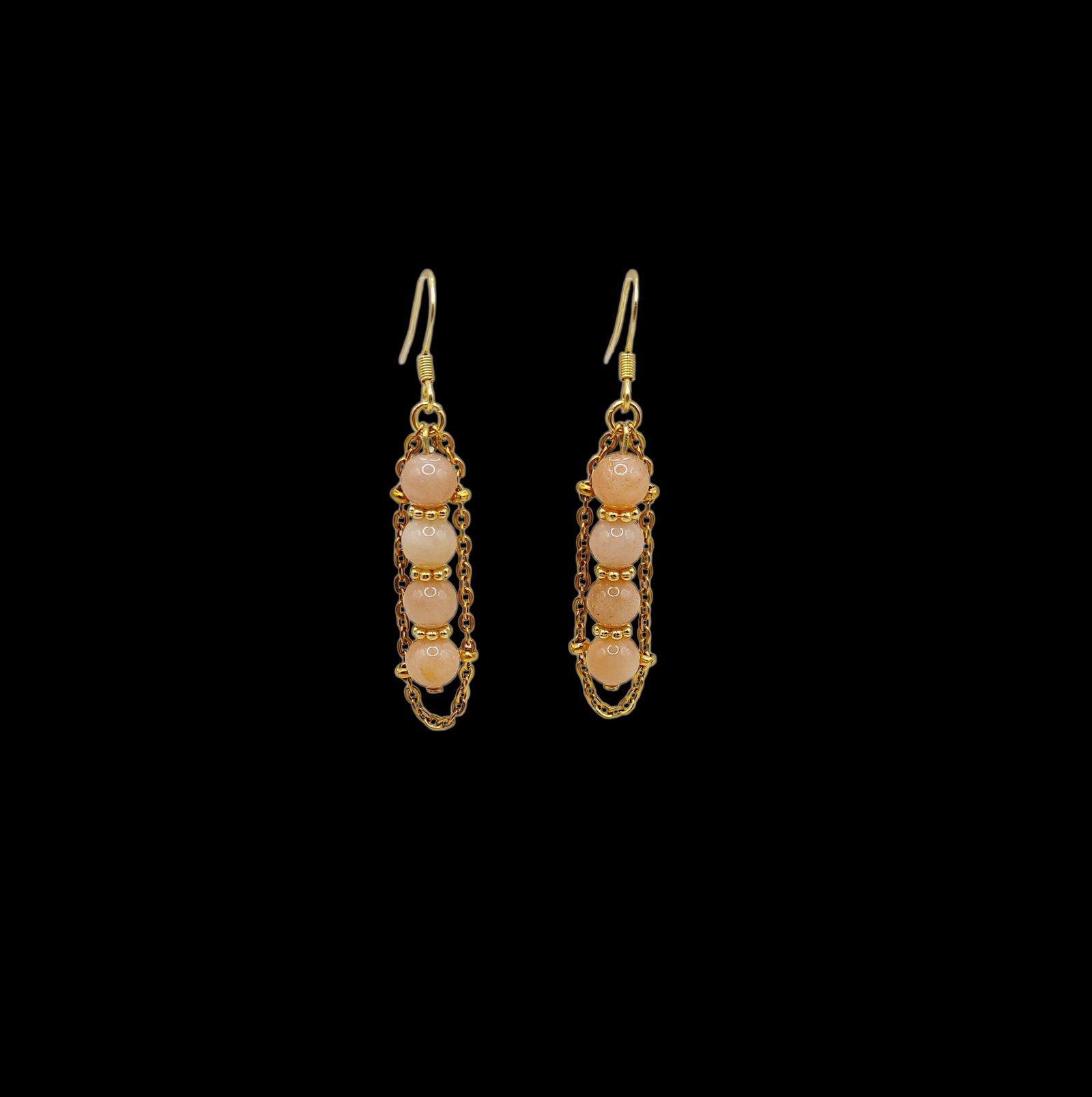 Boucles d'oreilles SUNNY - Pierre de soleil – Image 2